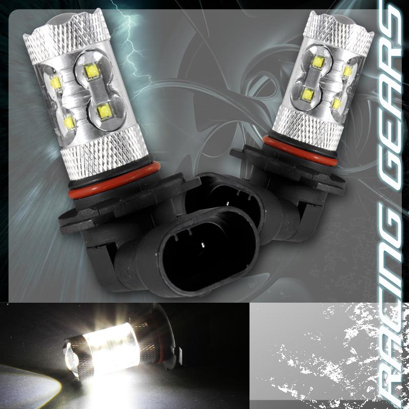 2x gmc honda cree 9005 hb3 white 10 led 12v 50w projector high low beam bulbs