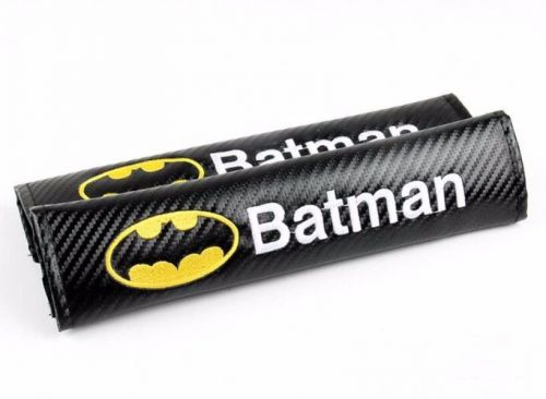 Brand new batman carbon car seat belt cushion shoulder pad cover fit for all car