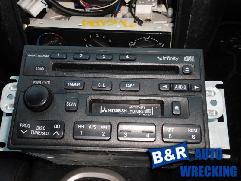 Radio/stereo for 00 01 02 mitsubishi eclipse ~ recvr am-fm-cass-cd 4 disc