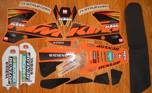 Nstyle dungey musquin graphics kit ktm85 ktm105 sx 2009 2010 2011 2012 sc &amp; bgs