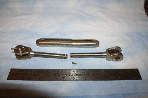 Hasselfors 1/2&#034; x 4&#034; marine stainless steel turnbuckle