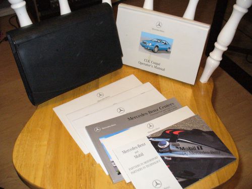 2001 01 mercedes benz clk coupe owners manual with case 14