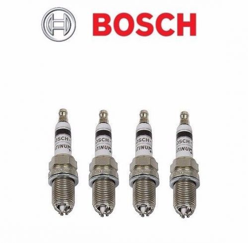 New 4 x bosch platinum+4 spark plug set &gt; more power &amp; mileage!fastship(fgr8dqp)