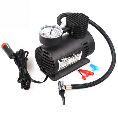 Portable mini air compressor electric tire infaltor pump 12 volt car auto psi ca
