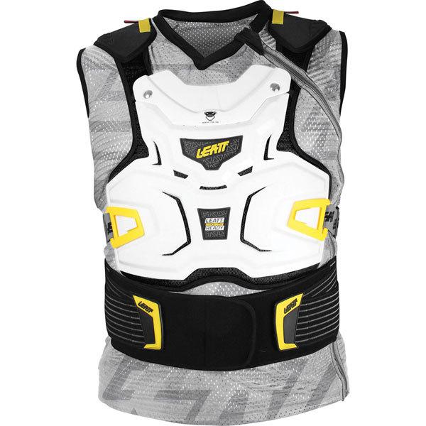 White s/m leatt adventure body vest protector