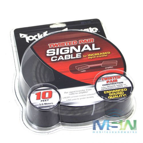 Rockford fosgate rfi-10 10 ft. 2-channel car audio rca interconnect cable rfi10