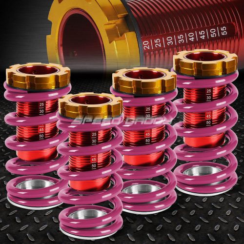 1-4&#034; lowering scaled suspension coilover purple spring for 88-00 civic eg ek/dc