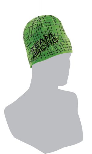 Arctic cat adult team arctic squares beanie / hat - lime green 5259-861