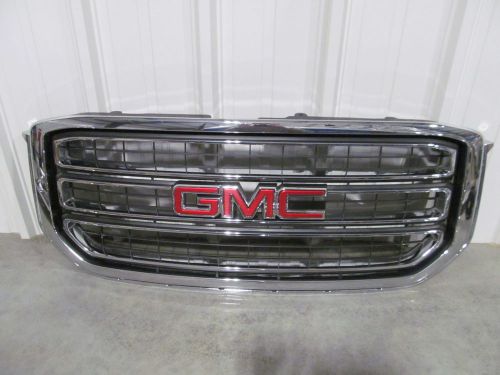 2015 2016 gmc yukon sle slt model oem chrome grille with emblem nice!