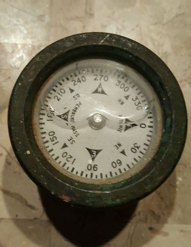Vintage marine ship  boat compass e.s.ritchie inc. pembroke mass.