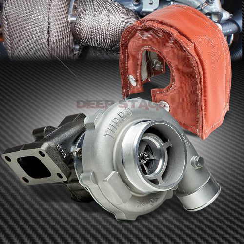 T04e t3/t4 ar.63 ceramic ball bearing turbo/turbocharger stage3+red heat blanket