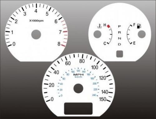 White face gauge kit fits 2003-2005 hyundai xg350 dash instrument cluster 03-05
