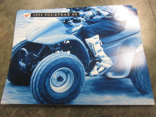 Nos honda 1994 94 trx90 fourtrax 90 atv large sales literature brochures