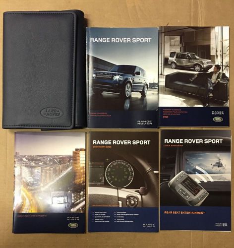 2013 range rover sport owner&#039;s manual with case