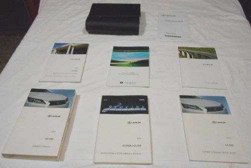 2013 lexus gs 350 owner manual 7/pc.set+navigation &amp; lexus premium factory case,