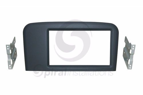 Volvo s80 1999-2006 radio installation dash kit standard 2din rubberized gray