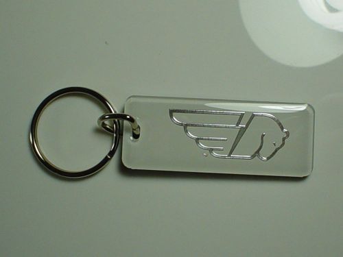 Buell motorcycle key chain white / chrome xb9r blast thunderbolt s1