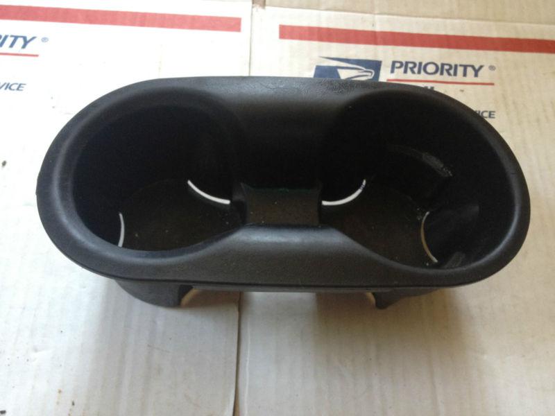 Oem dodge durango front center console dual cup holder black rubber insert 04-08