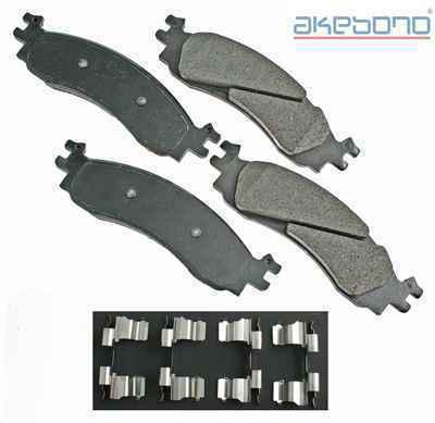 Akebono act1158 brake pad or shoe, front-proact ultra premium ceramic pads