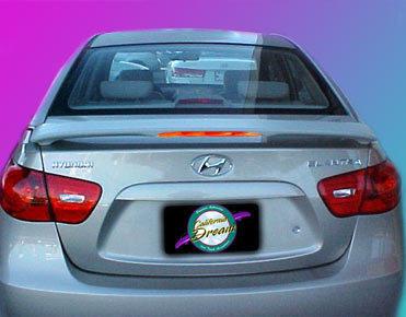 Painted custom style ii spoiler for a  hyundai elantra  2007-2010