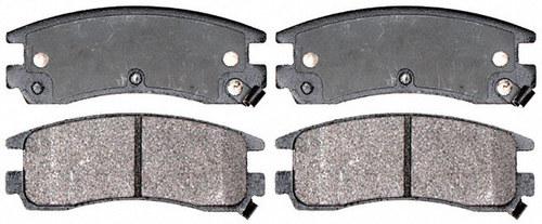 Acdelco advantage 14d714mh brake pad or shoe, rear-semi metallic brake pad