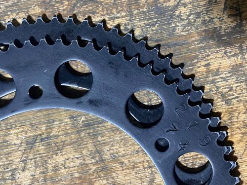 (2) 219 chain rear sprockets/gears  74 &amp; 83 tooth vintage go kart cart racing