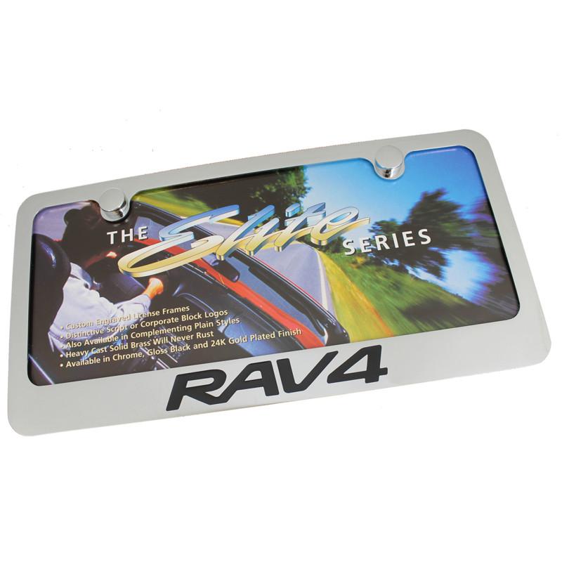 Toyota rav4 chrome brass license plate frame