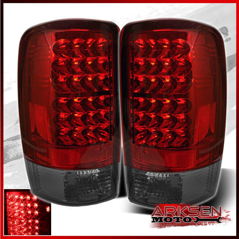 00-06 suburban/tahoe/yukon red smoke philips-led perform tail lights rear lamps