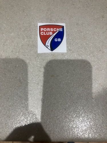 Official porsche club sticker