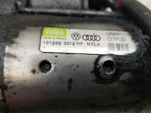 Audi a4 starter motor 1.9 diesel awx 5 speed manual 2003 a068911024ex