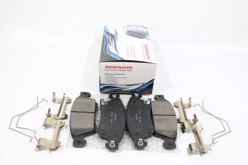 Asianautos full ceramic front brake pads with hardware for infiniti q60 14-15