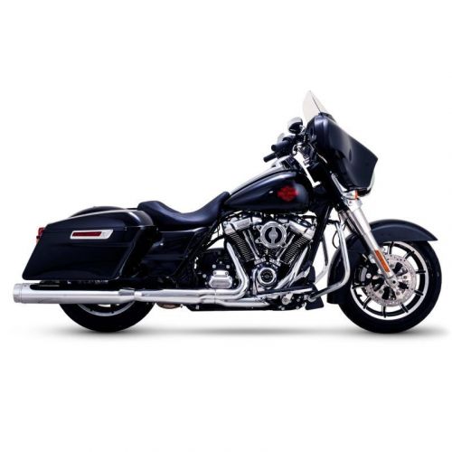 Vance fits &amp; hines hd touring 95-16 torquer 450 chrome slip-on exhaust