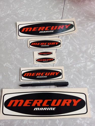 Mercury marine decals 6 vintage prestine condition