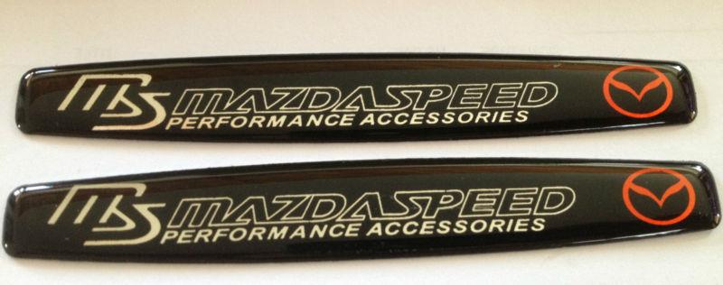 Mazdaspeed resin emblems badge sticker mazda 3 6 outback tribute miata cx-7 rx8