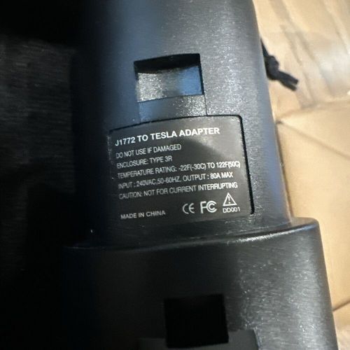 Tesla to j1772 charging adapter - max 80 amp  j1772 ev adapter tesla...