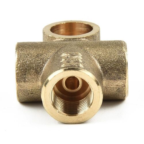 3 way brake t-piece tee with 3 male nuts short union 3/8  unf 24 tpi 3/16 pipe