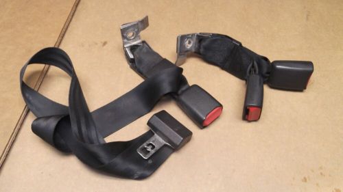 ★★1992-95 taurus sho oem factory black rear seat belt buckles &amp; center belt★