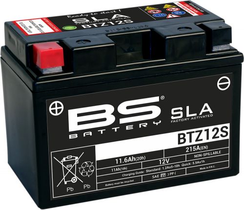 New bs battery sla factory- activated agm maintenance-free battery 300637-1