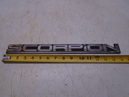 W5 original chris craft scorpion boat emblem decal badge tag