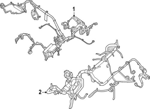 Genuine nissan wire harness 24012-6rr1c