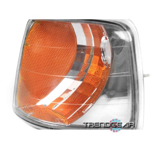 93-97 ford ranger pickup truck corner signal lights lamp chrome/amber 94 95 96