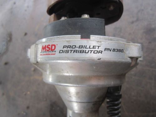 Msd chevrolet sbc 350 bbc 454 series pro billet distributor msd 8360