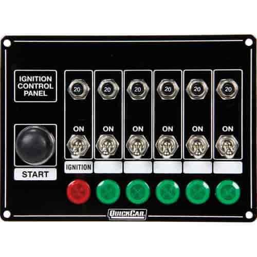 Quickcar racing 50-869 ignition control panel includes push start ignition switc