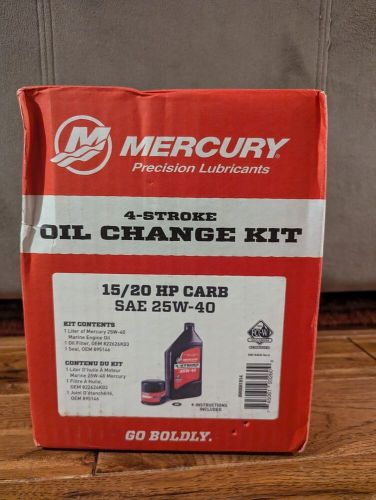 Mercury marine 8m0081914 15 and 20 hp four stroke oil change kit