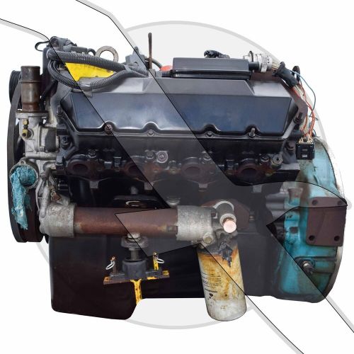 7.3l 444ci ford mercruiser navistar diesel engine motor marine 7.3 444ci