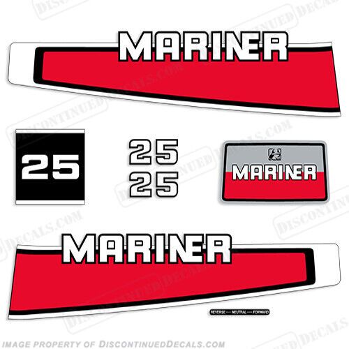 Fits mariner 1977-1989 25hp decal kit