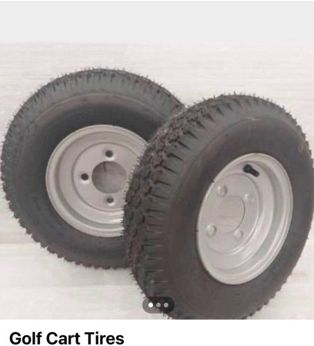 Golf cart tires and wheels