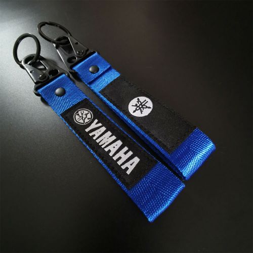 1pcs keychain motorcycles key double side keychain nylon for yamaha blue