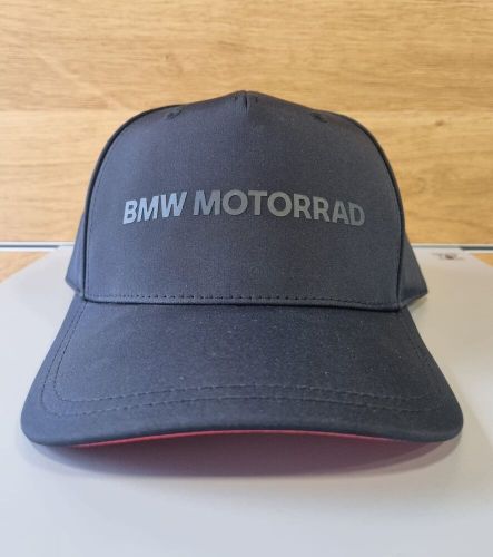 Genuine bmw motorrad black &amp; red baseball cap p/n 76.61.5.a82.560