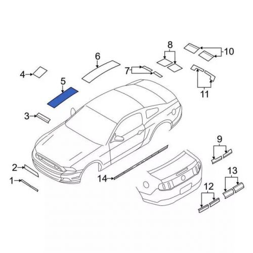 Genuine ford stripe kit dr3z-6320000-nc